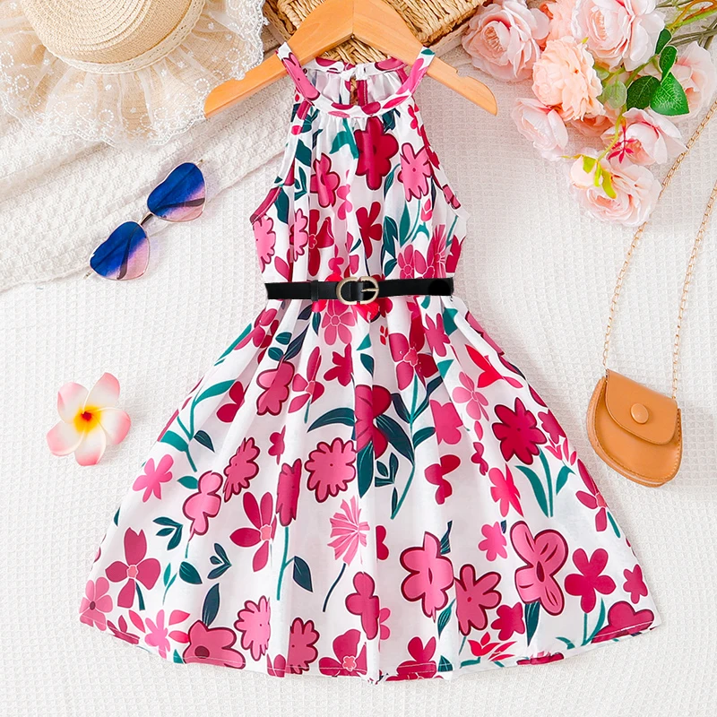 Vestido de ocio para niña, primavera y verano