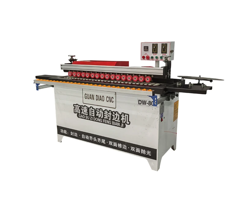 YYHC-Small type portable auto edge bander machine with gluing trimming and buffing