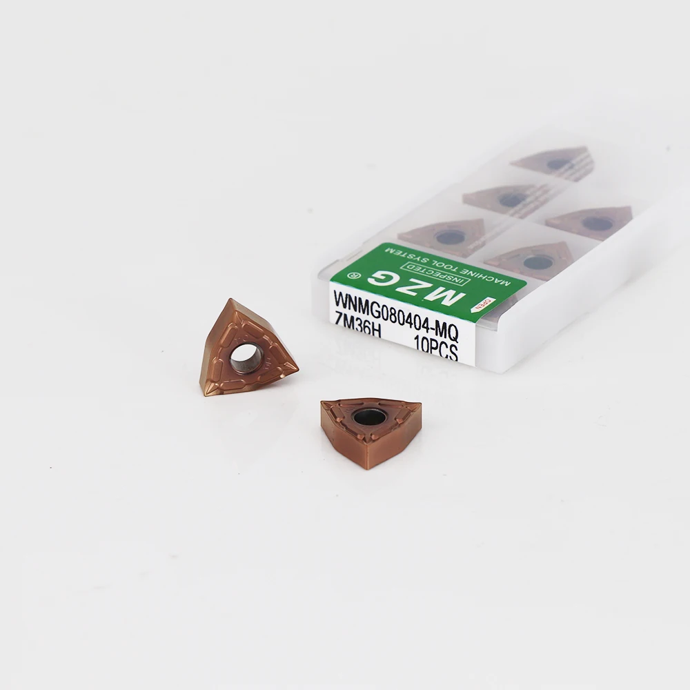 MZG 10pcs WNMG 080404 080408 080412 MQ MA MS CF SM Carbide Inserts turning tool CNC Cutter lathe For stainless steel