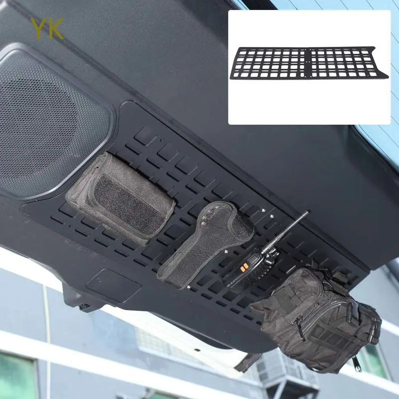 لتويوتا لاند كروزر برادو 2024 سبائك الألومنيوم الأسود سيارة الباب الخلفي تمديد لوحة التخزين الملحقات الداخلية العملية