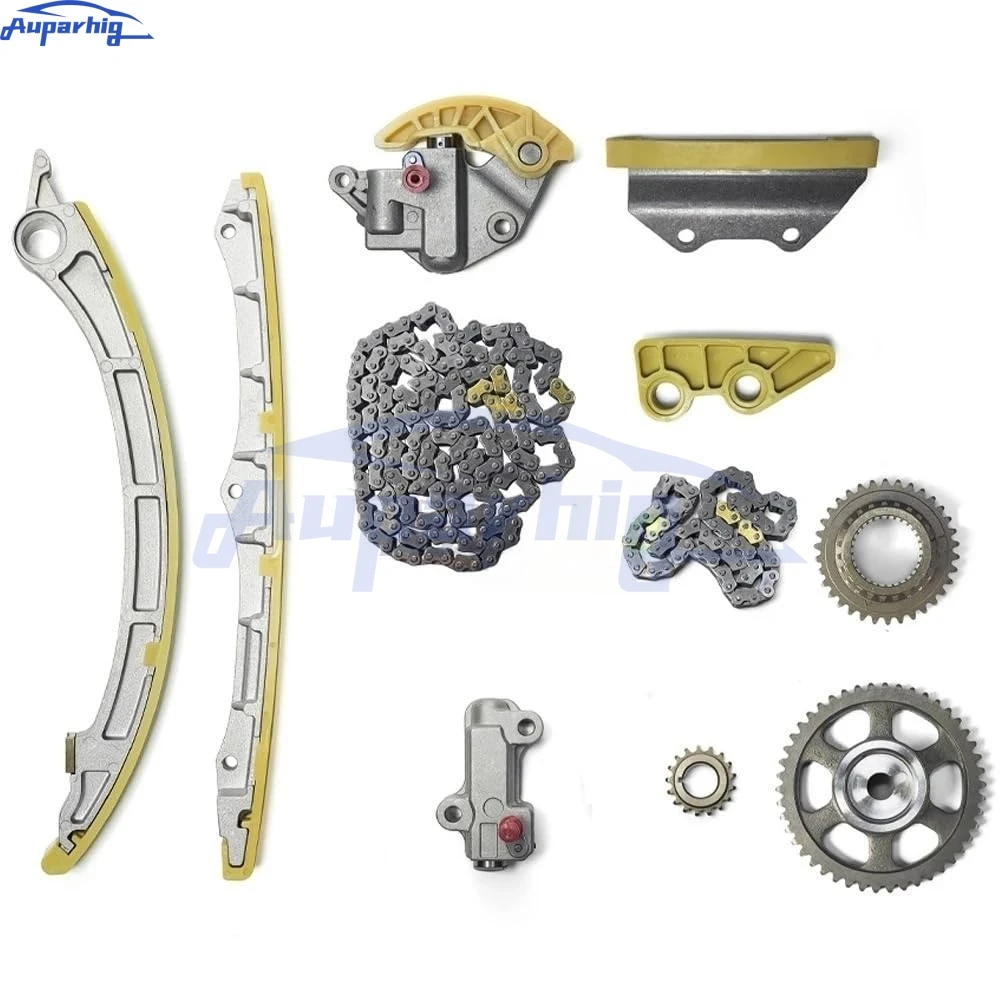 

QTGYCND New 14401-R40-A01 14310-R40-A02 Camshaft Sprocket Timing Chain Kit For Honda Accord Civic CRV Odyssey Pilot Engine Parts