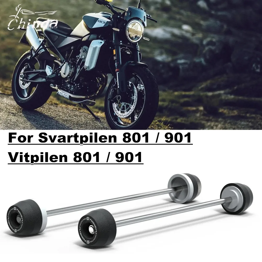 For Husqvarna Svartpilen 801 Vitpilen 801 Svartpilen 901 Vitpilen 901 2024 Motorcycle Forks and Rear Axle Bump Stop Sliders