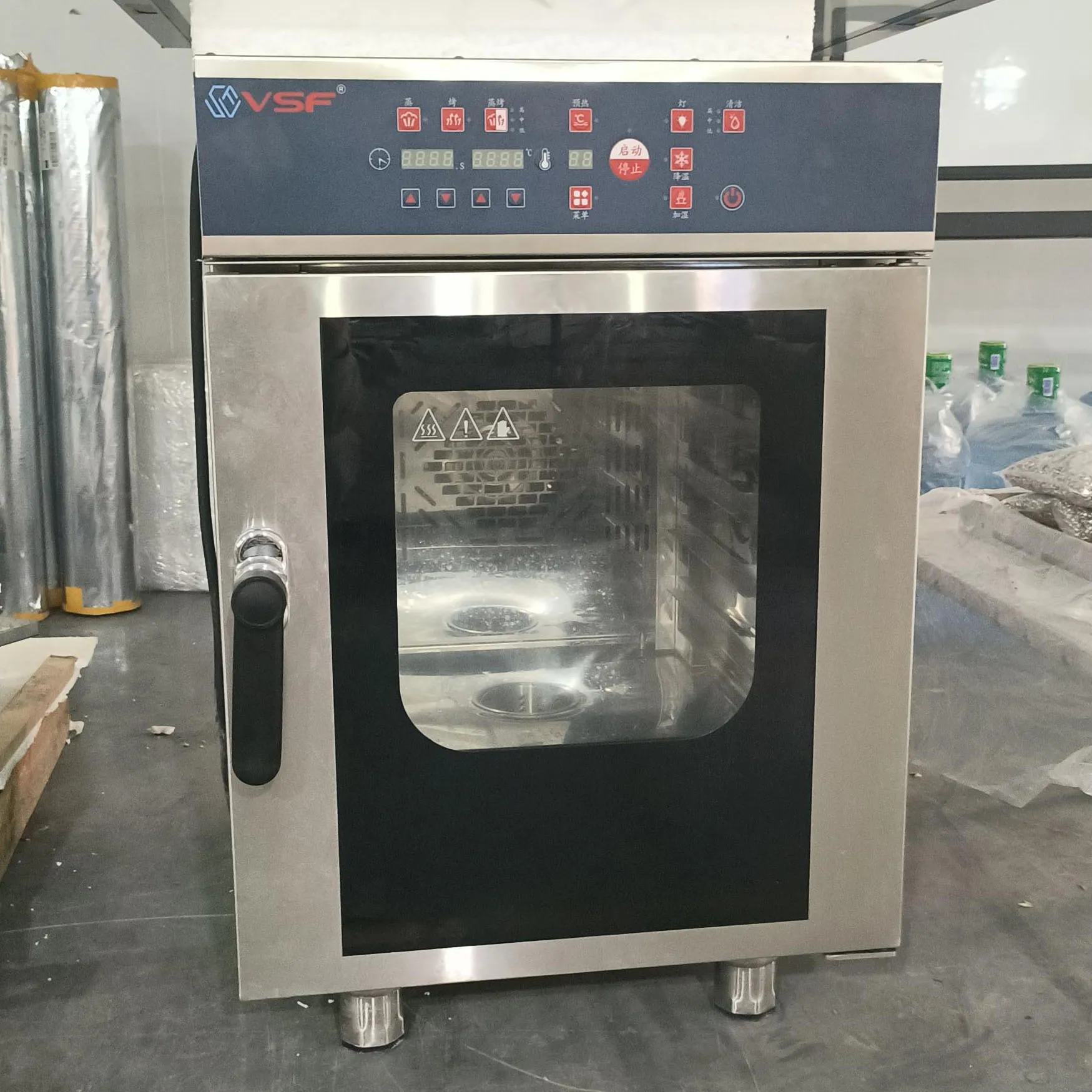 فرن خبز تجاري متعدد الوظائف للتبخير من الفولاذ المقاوم للصدأ لتنظيف النجوم ومتاجر المطاعم الفندقية