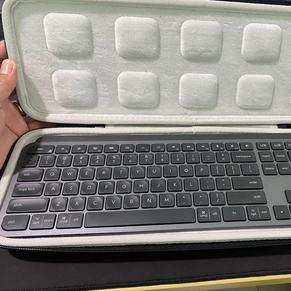 Keyboard Bag For Logitech MX Keys Waterproof EVA Hard Shell Wireless Bluetooth Mechanical Gaming Keyboard Storage Box