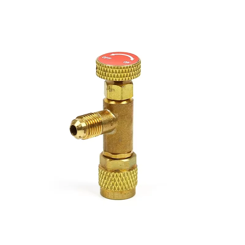 

Клапан регулирования расхода 1/4 "-5/16" из латуни R410A для шланга для заправки хладагента переменного тока, аксессуары для установки кондиционера