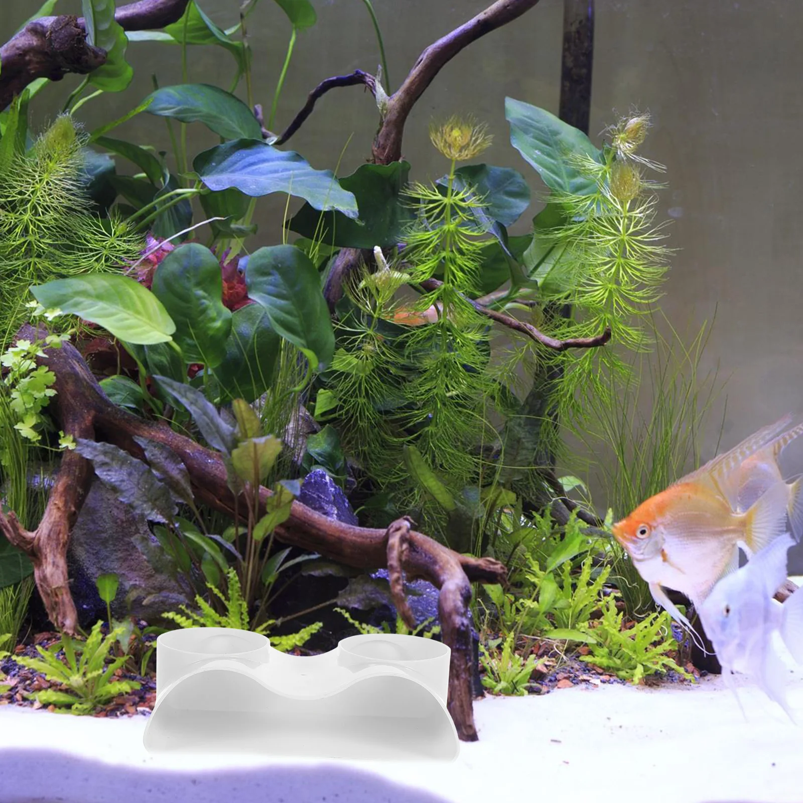 

Aquarium Fish Tunnel Shrimp Hideout Cave Decoration Dual Hole ABS Material Fish Tank Ornament Breeding Shelter