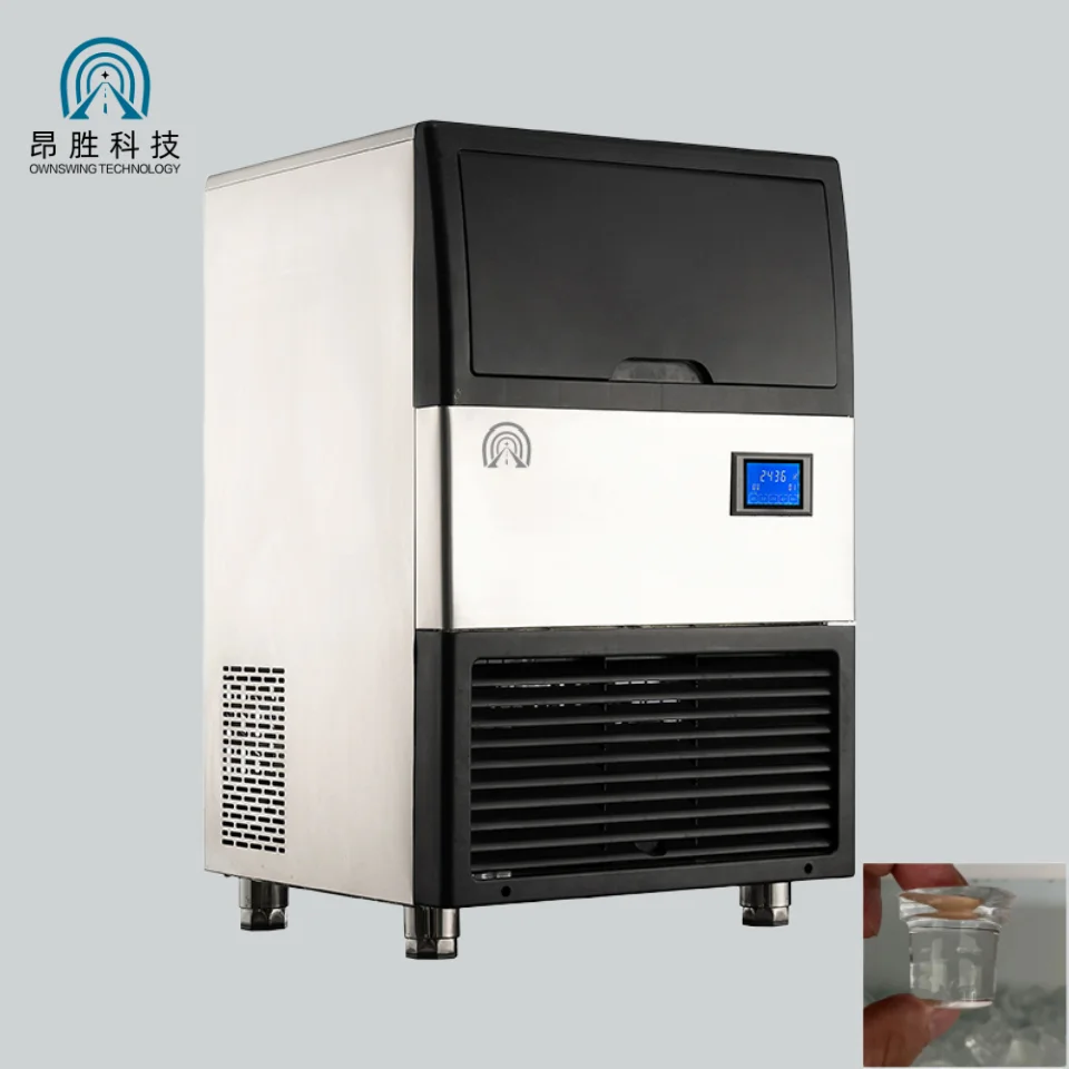 68kg/24h Cylindrical Tube Ice Maker Air Cooling Automatic Machine for Professional Commercial Business Kitchen Station Pro