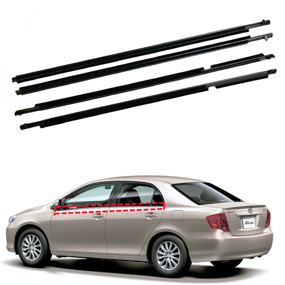 

For Toyota Corolla AXIO Window Glass Molding Strip Outer Rubber Sealing Strip OE No. 75710-12800 75730-12320