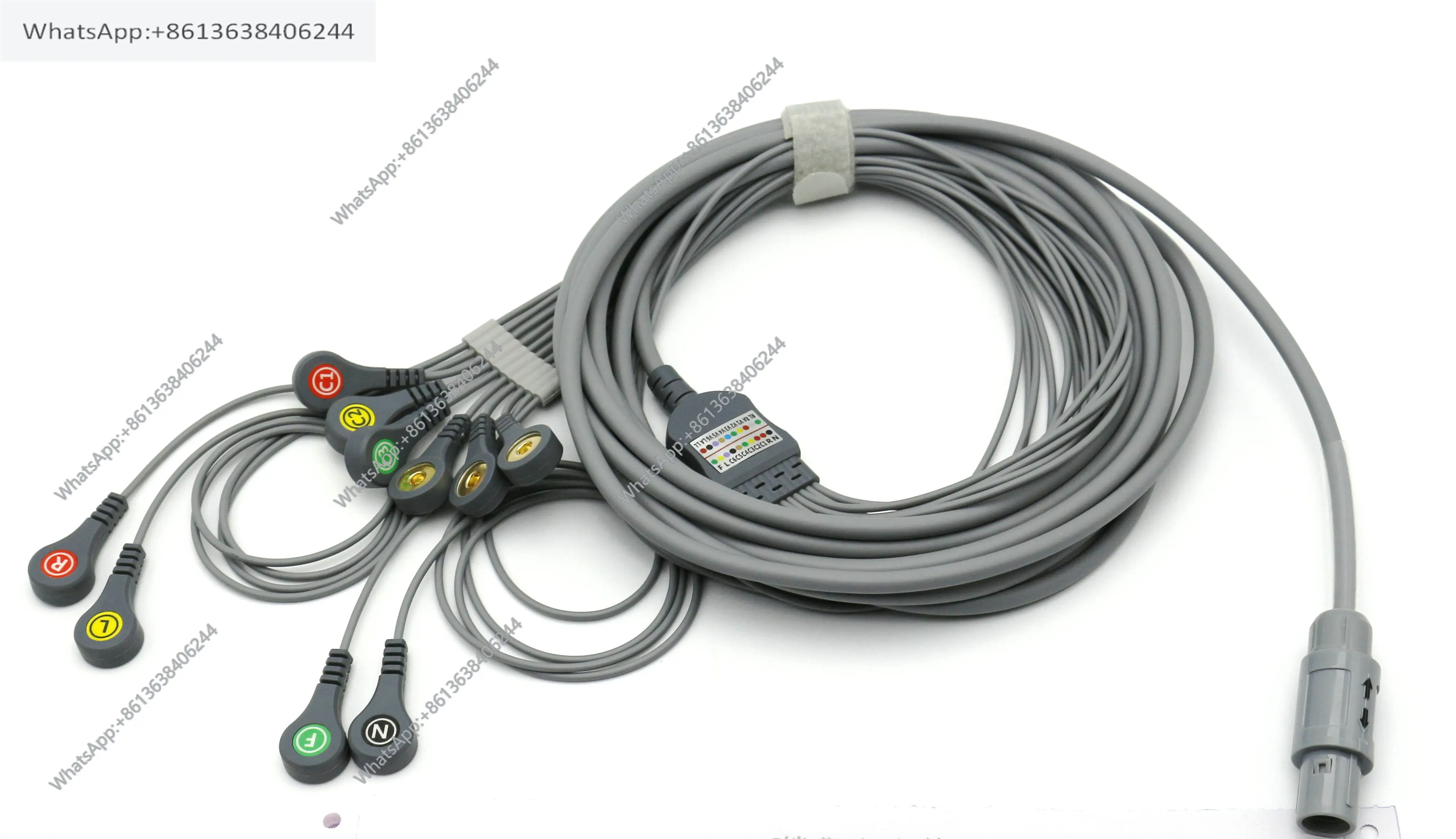 Suitable for integrated ten-channel ECG multi-channel physiological recording blood flow line GY-1012 ECG lea d wire