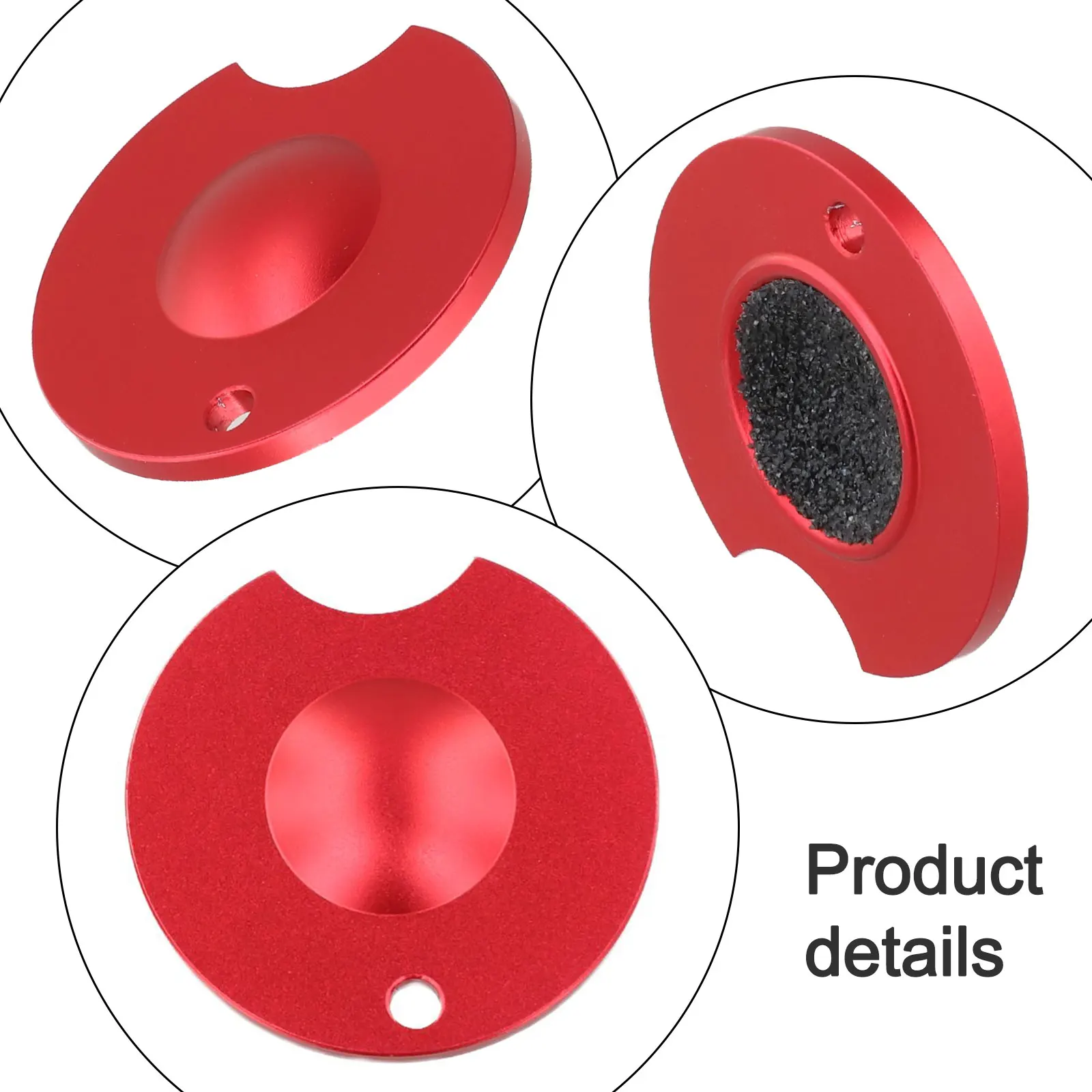 

Aluminum Alloy Cue Tip Shaper Tool for Pool with Scuffer to Maintain Dome Shape and Help Chalk Adherence on Cue Tips