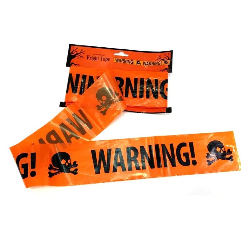 Black Friday Plastic PE Skull Easter Safety Warning Belt