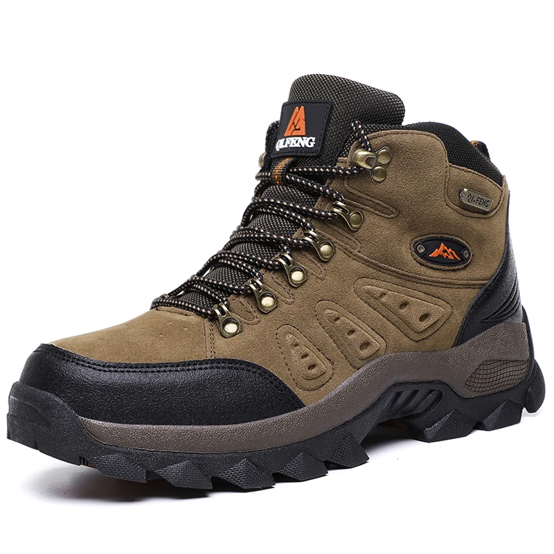 Hiking Boots Men Summer Winter Outdoor Warm Fur Non Slip Fashion Women Footwear Boys Outdoor Work Ankle Boot Fall