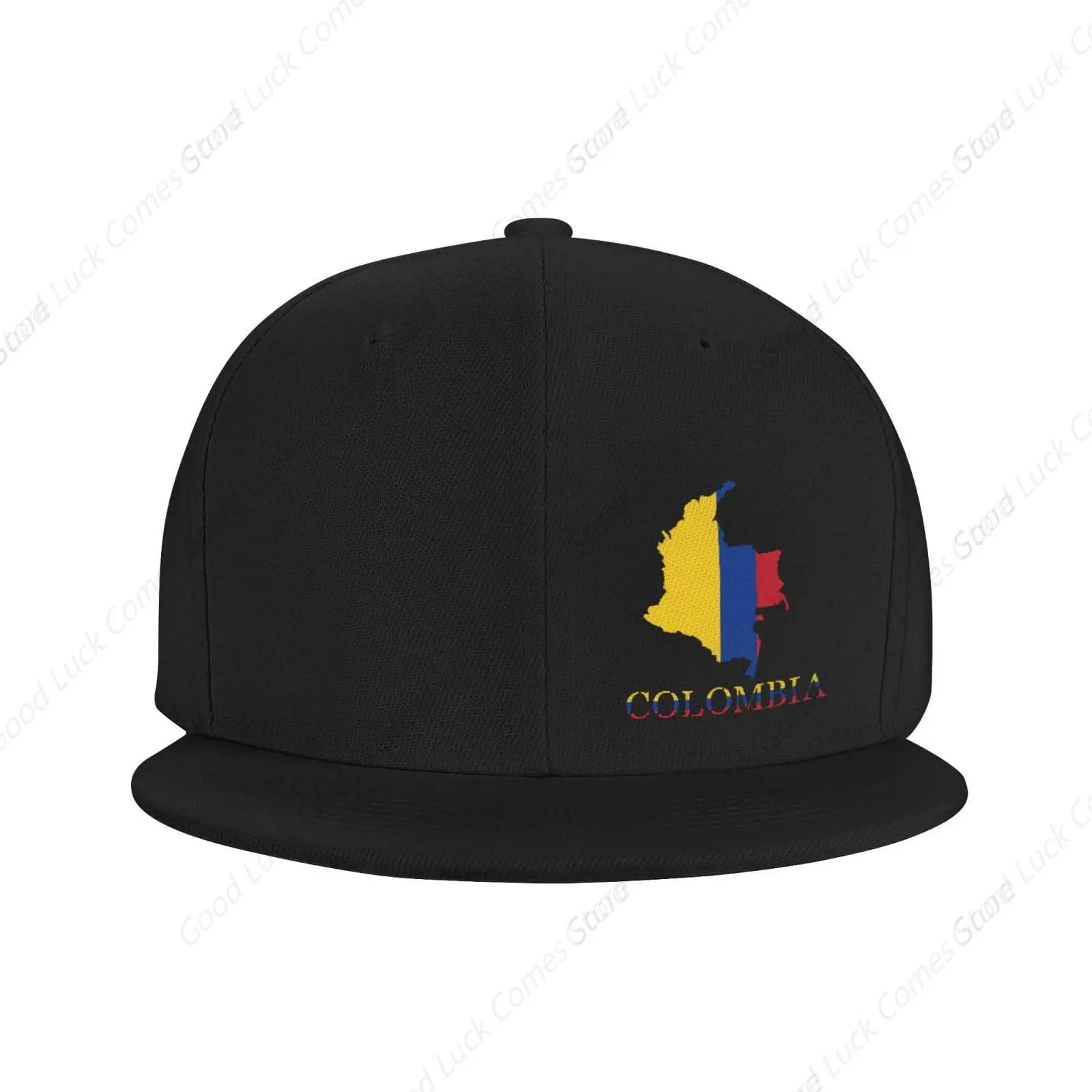 Colombia Flag Map Outdoor Snapback Trucker Dad Hat for Men Women, Sports Adjustable Flat Bill Brim Baseball Cap