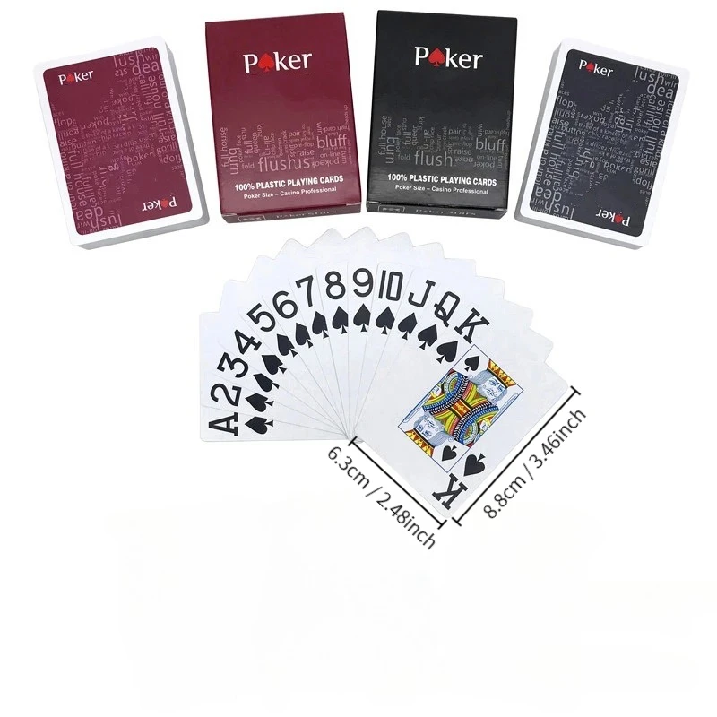 Texas plastic poker matte poker game party props, suitable for outdoor entertainment, parties, family gatherings