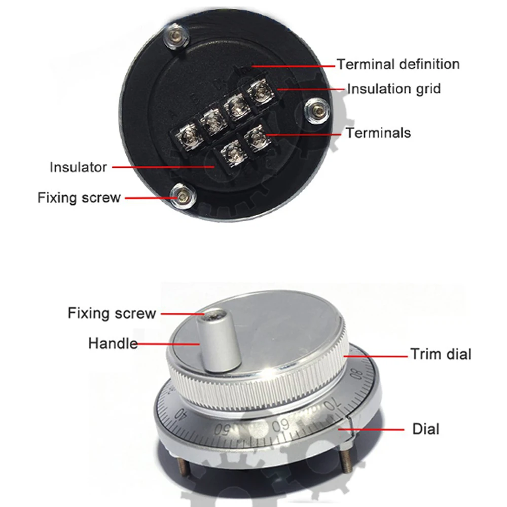 Cnc Machining Center 60mm/80mm Electronic Handwheel Encoder Hand Pulse Generator Mpg Dc 5v/12v/24v 100ppr 4-pins 6-pins