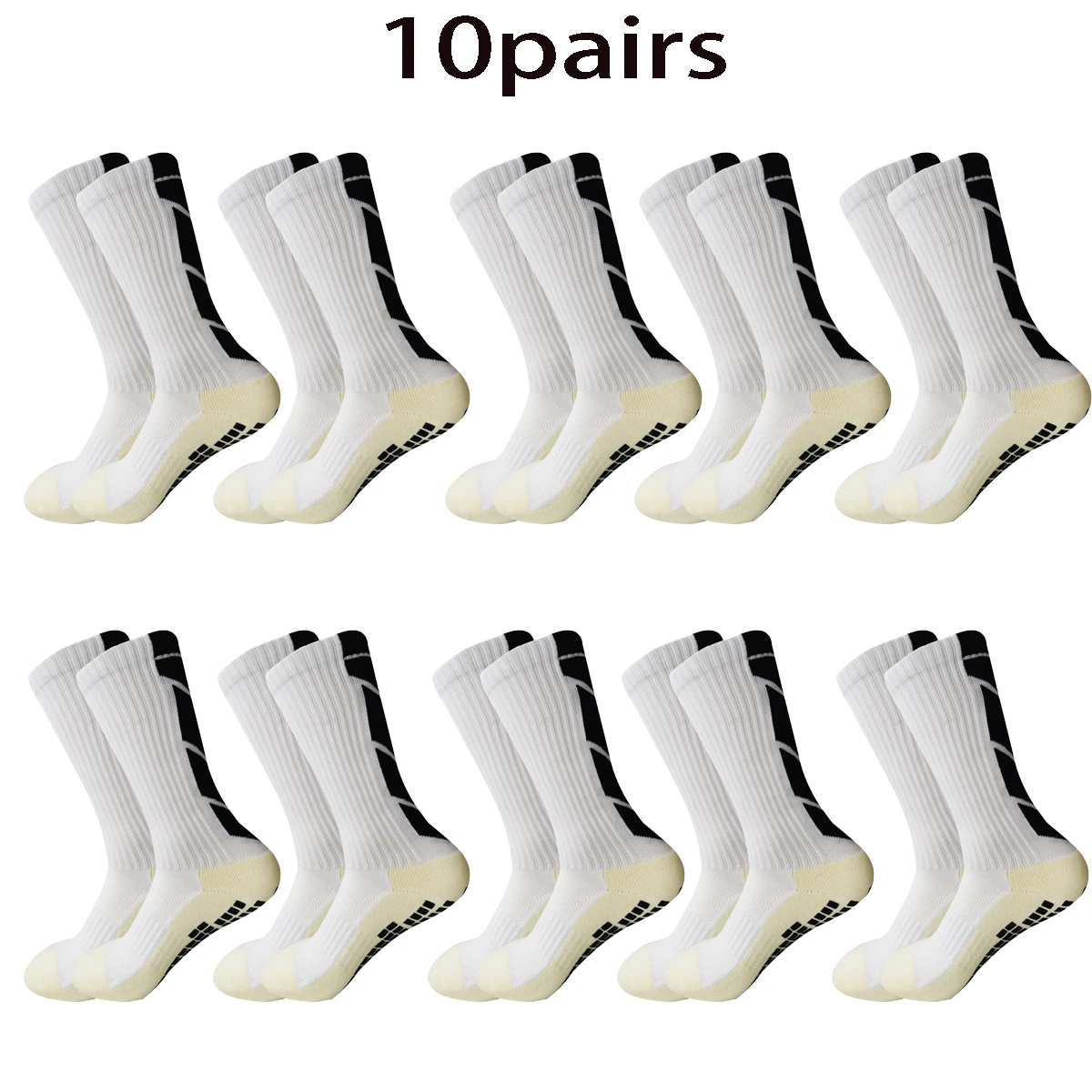 10 pairs of wholesale combination anti slip football socks, running socks, breathable sports socks, men\'s and women\'s mountainee