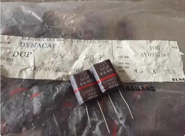 

2pcs/lot Imported original ELNA super Farad capacitor 5V 1.5F DYNACAP DUP 8.5 * 23 free shipping