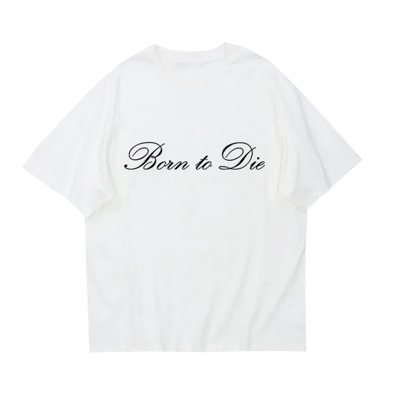 Funny Born To Die Printed T Shirts Graphic T Shirts High Quality Men's Short Sleeve T Shirts Men's Sportswear Men's Tops