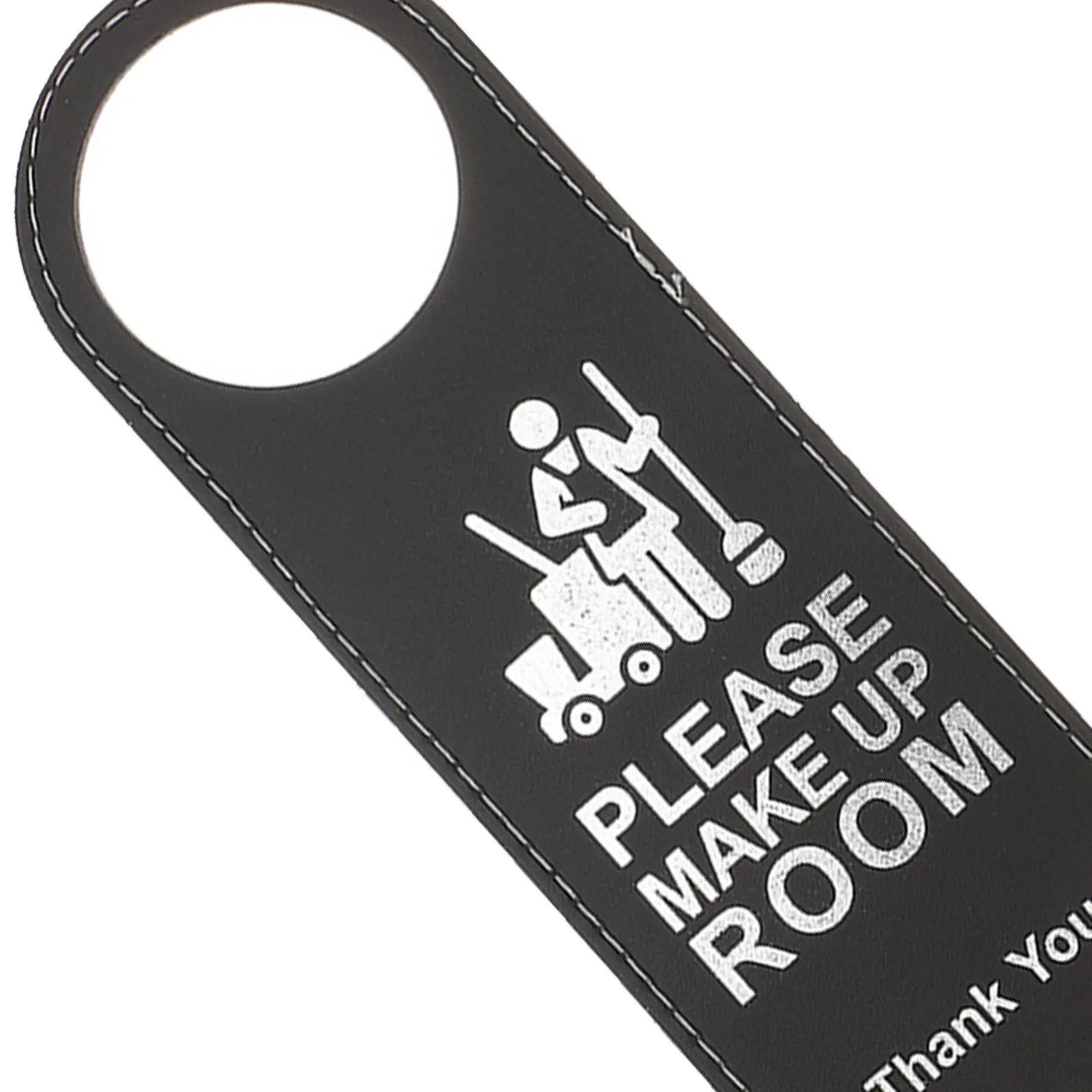 4 Pcs Hotel Hanger Do Not Disturb Double Sided Signs for Doors Black Room