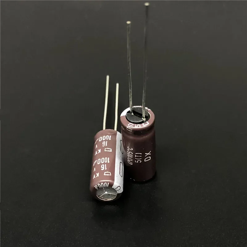 10pcs 1000uF 16V NIPPON NCC KY Series 8x20mm Low ESR 16V1000uF motherbord Aluminum Electrolytic Capacitor