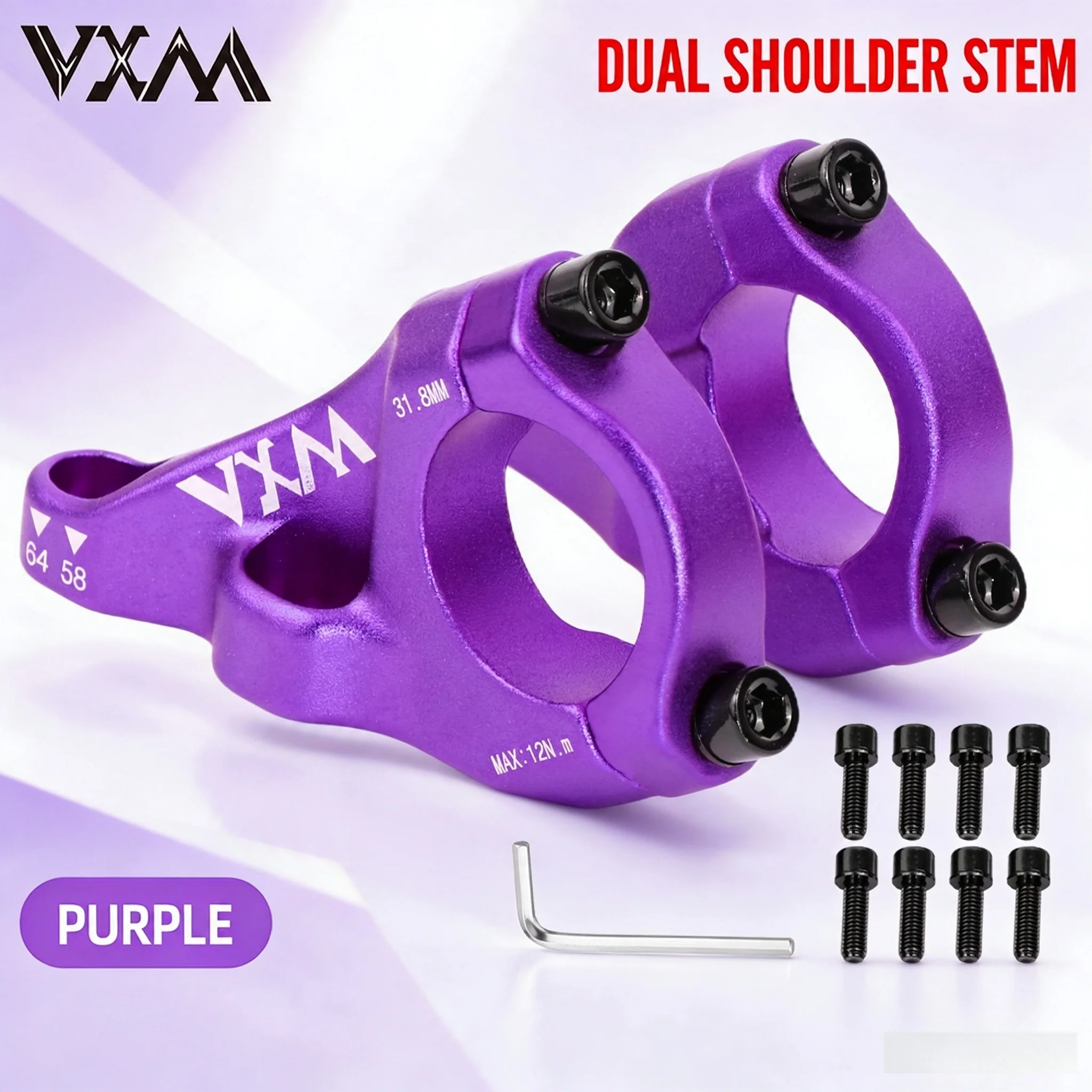 Bicycle handlebar 31.8-inch diameter double-shoulder front fork split handlebar soft tail off-road modified handlebar