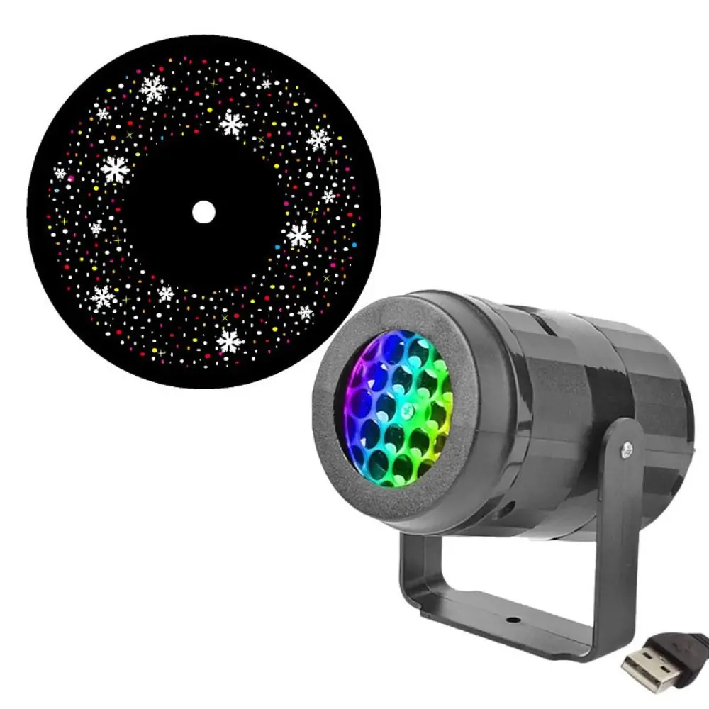 تصميم مقاوم للماء LED ندفة الثلج كشاف ضوء LED تكنولوجيا أنماط دوارة جهاز عرض ليزر ضوء ساحة ديكور