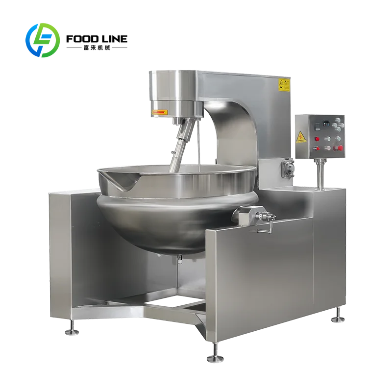 Automatic Self Stirring Industrial Cooking Pot Customized Wholesale 304 Stainless Steel Large Capacity Planetary Mixing Pot