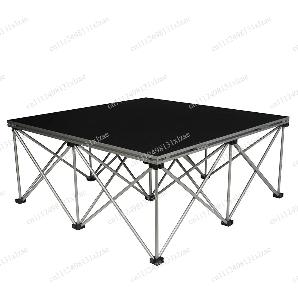 1Mx1M Folding Spider Leg Stage Riser, Heavy-Duty Portable Platform for Weddings & Events – Quick-Fold Truss Base