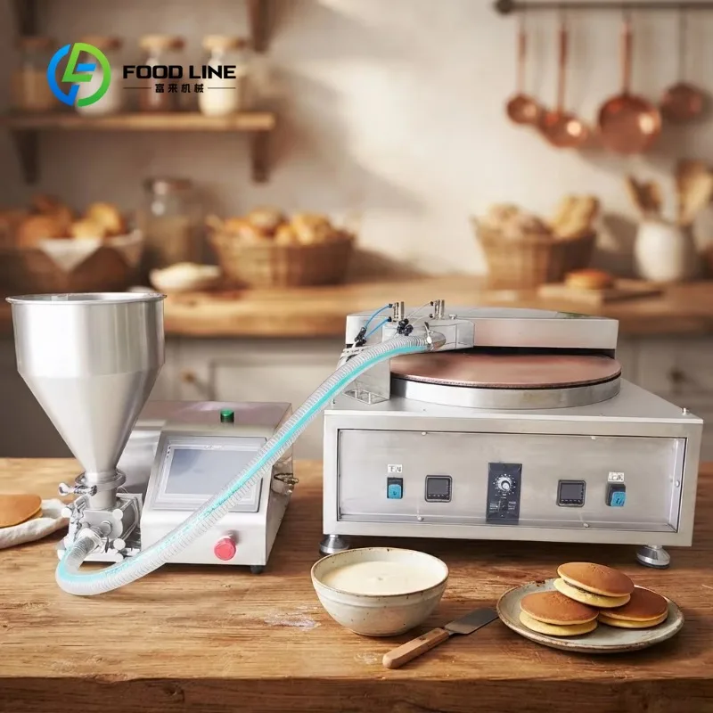 Customized Tabletop Dorayaki Preparing Machine Filled Sandwich Pancake Cooker For Snack Bar Local Food Retail Business