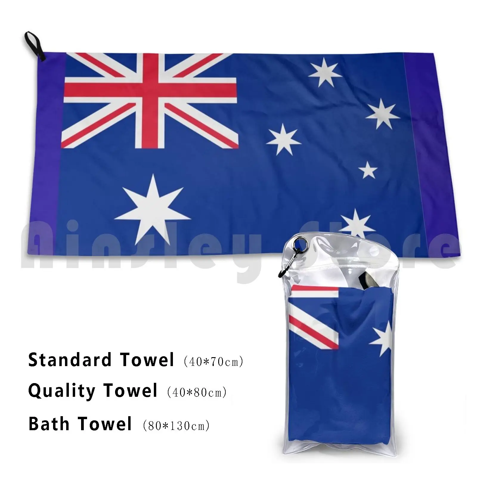 Australia Flag Beach Towel Quick Dry Quality Towel Australia Drapeau America Acab Sydney Camberra Kangooroo Football