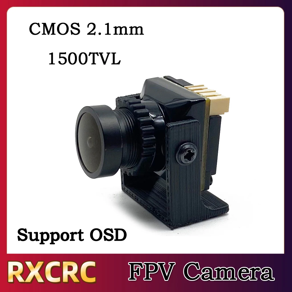 RXCRC FPV 5.8G Modulo 48CH 500mW VTX Trasmettitore Fotocamera B19 1500TVL 130 ° Obiettivo fov da 2,1 mm per droni ad ala fissa FPV RC a lungo raggio.