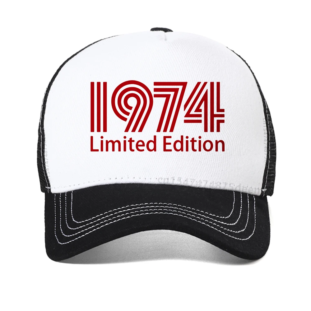 

1974 Limited Edition Funny 48th Birthday Graphic baseball cap men's Women's Summer Fashion adjustable trucker hat casquette