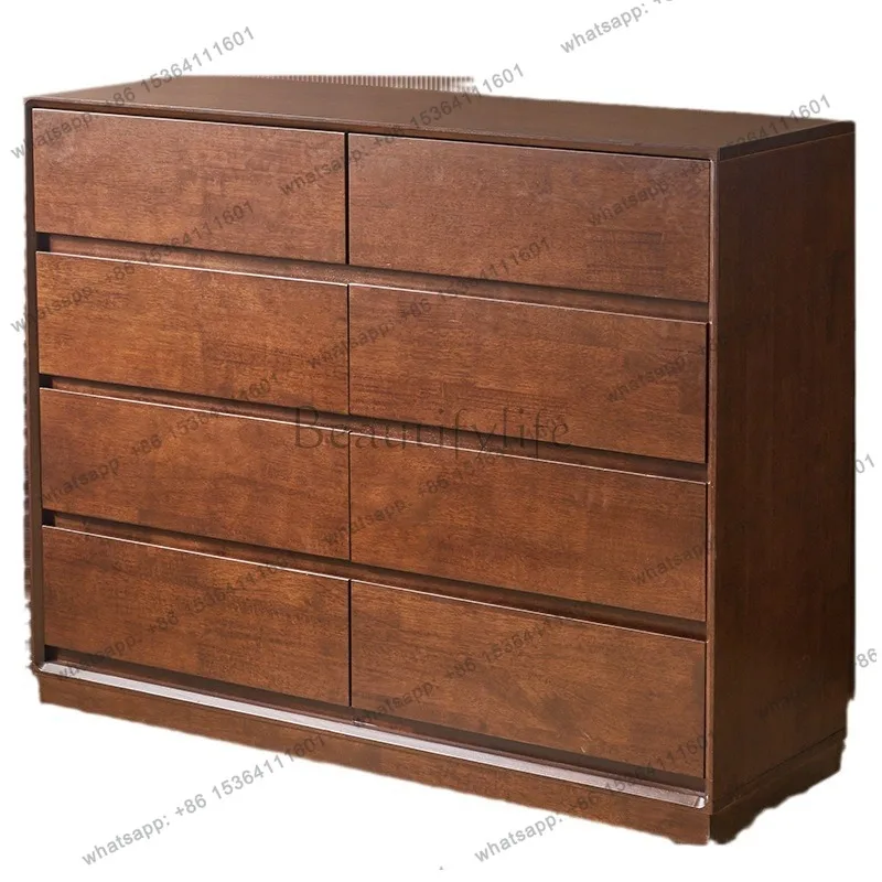 

Solid wood removable eight-bucket cabinet, bedroom storage against the wall, drawer cabinet