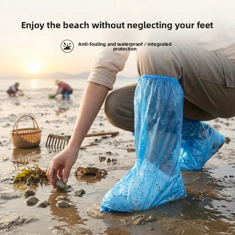 copriscarpe-impermeabili-monouso-rinforzati-antiscivolo-resistenti-all'usura-a-tubo-lungo-per-adulti-ideali-per-la-spiaggia