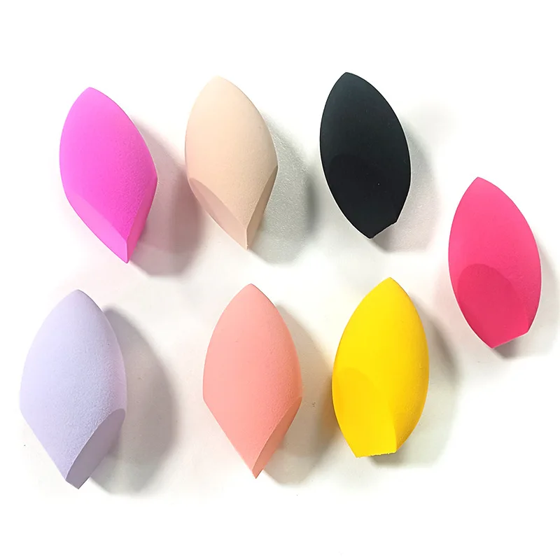 50pcs Custom Logo High Quality Reusable Soft Black Private Label Custom Make Up Sponge Vegan Latex Free Makeup Sponge