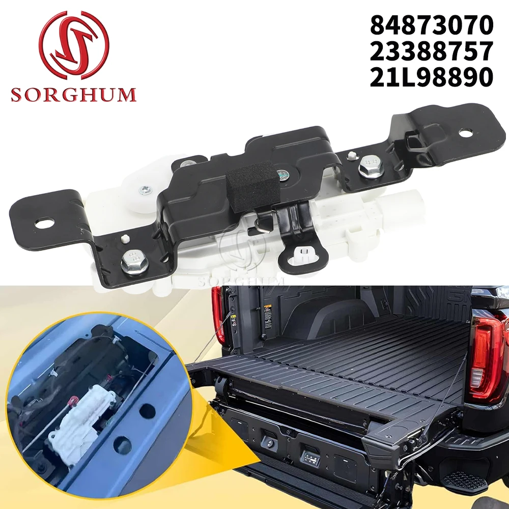

84873070 Pickup Box Tailgate Lock Actuator Fit for Chevrolet Silverado GMC Sierra 1500 2500HD 3500HD 2019-2021 23388757 21L98890