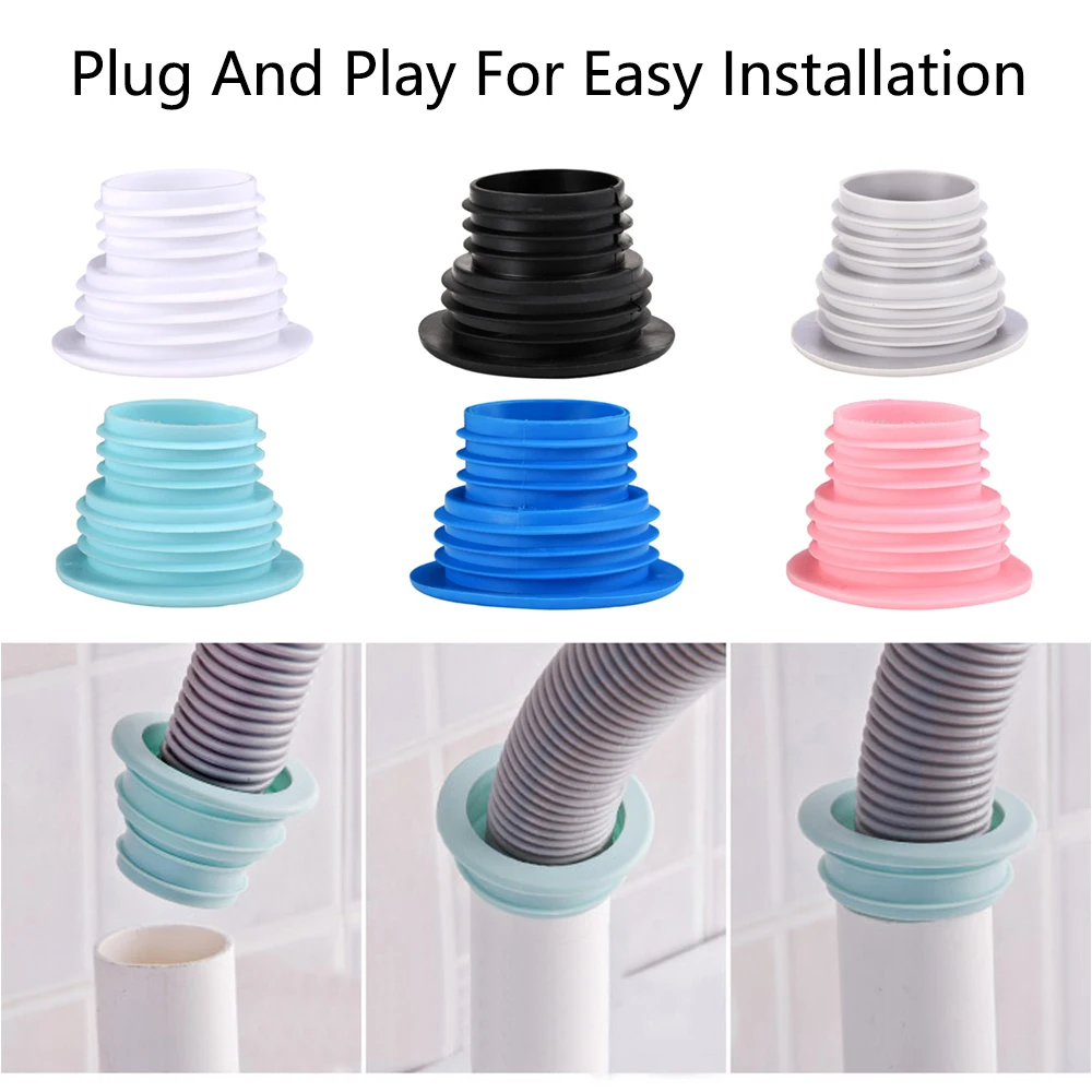 New 1PC Sewer Seal Ring Kitchen Pipe Deodorant Sealing Plug Floor Drain Seal Washing Machine Drain Pipe