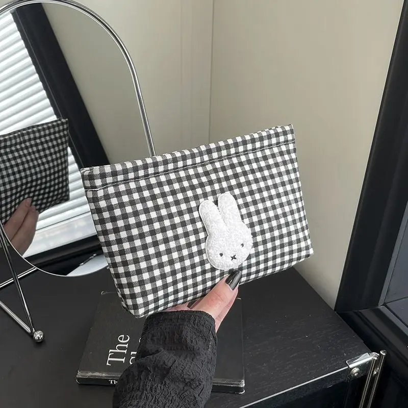 New Miffy Cute Kawaii High-Value Gift Makeup Bag Two-Dimensional Cartoon Creative Student Large Capacity Stationery Storage Bag