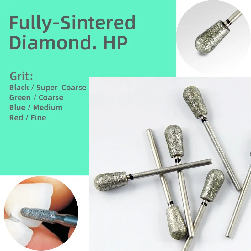 High Quality HP Super Coarse Polishing Grinder dental for Polishing Trimming Drill Dental HP Burs 70/80 Mesh