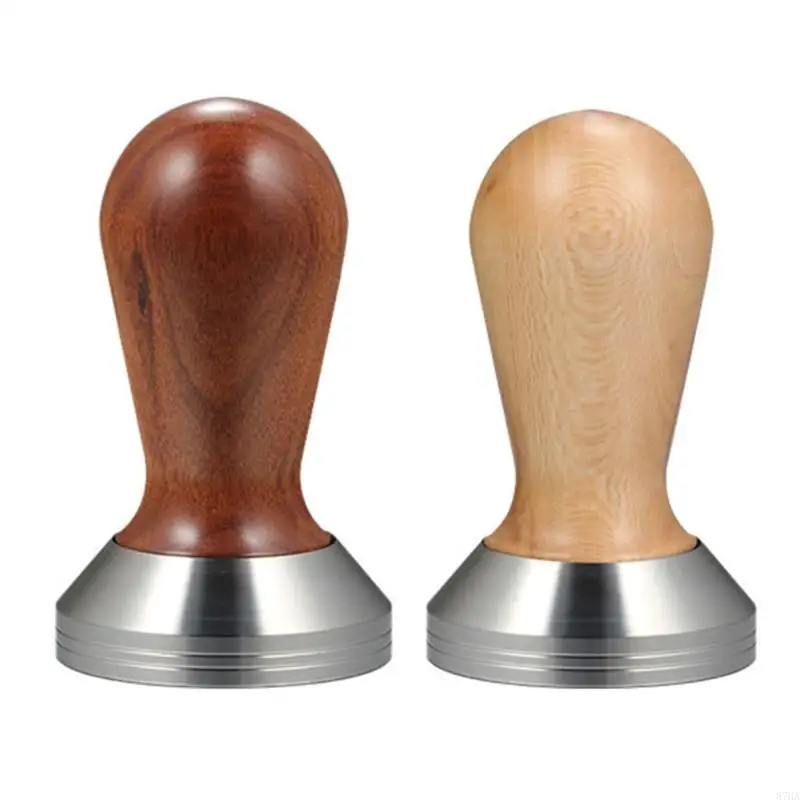 Easy Cleaning Stainless Steel and Coffee Grounds Tamper Espresso Press Tool for Uniform Distribution Baristas Tool 87HA