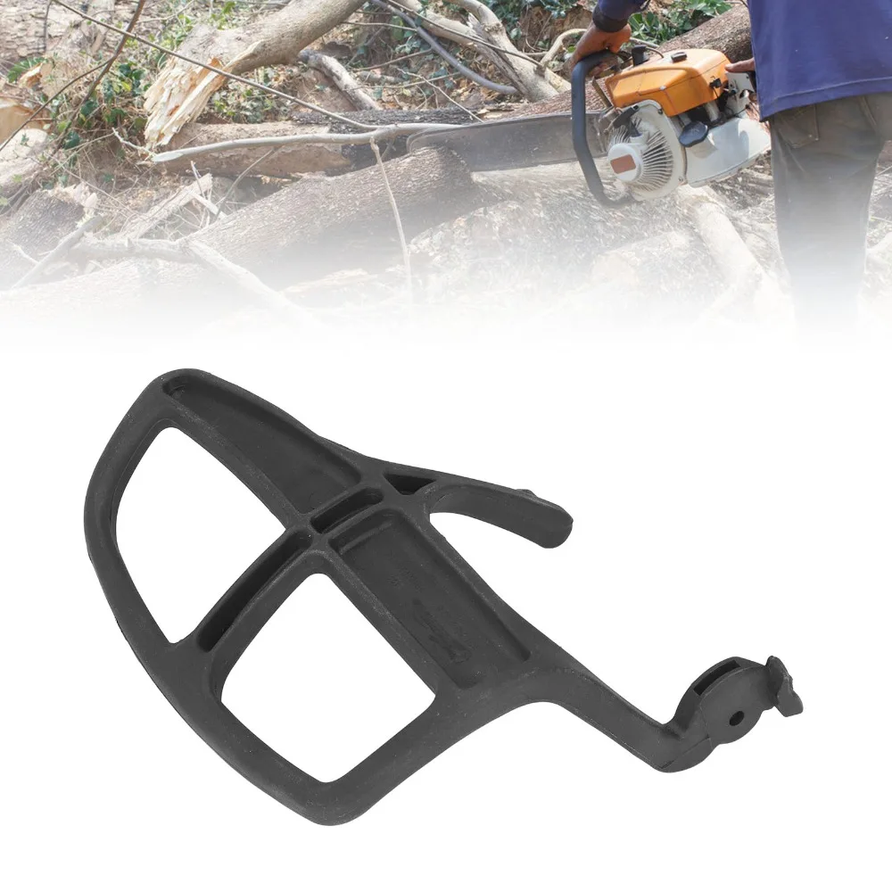 Black Chainsaw Brake Handle ABS Lightweight Front Hand Guard Easy Install Curved for STIHL 020 020T MS200 MS200T - view 3