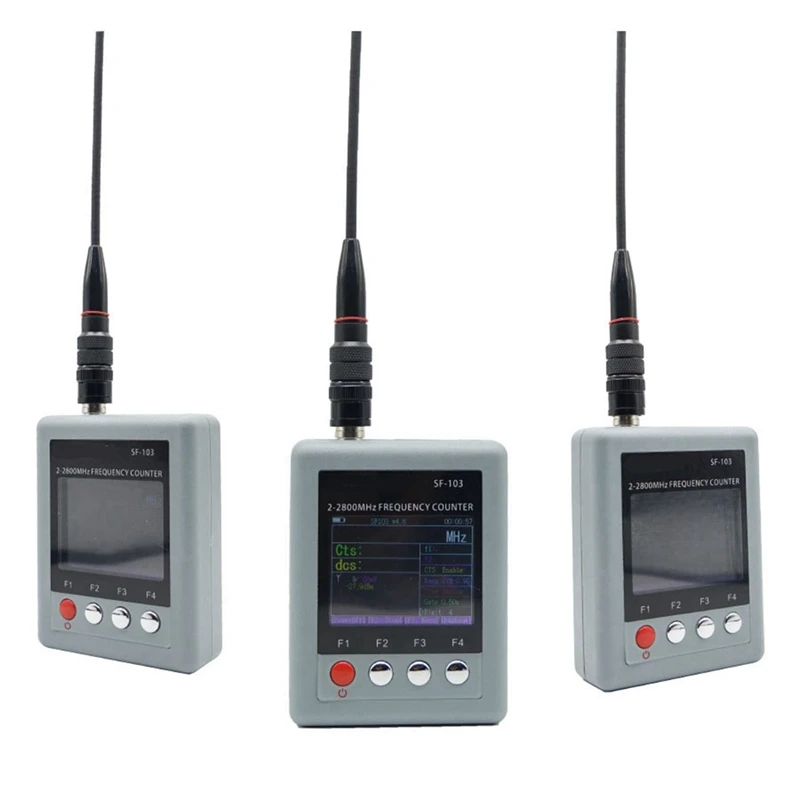 SF-103 Frequency Counter DMR Digital Signal Testable 2Mhz-2800Mhz CTCSS/DCS Frequency Meter US Plug