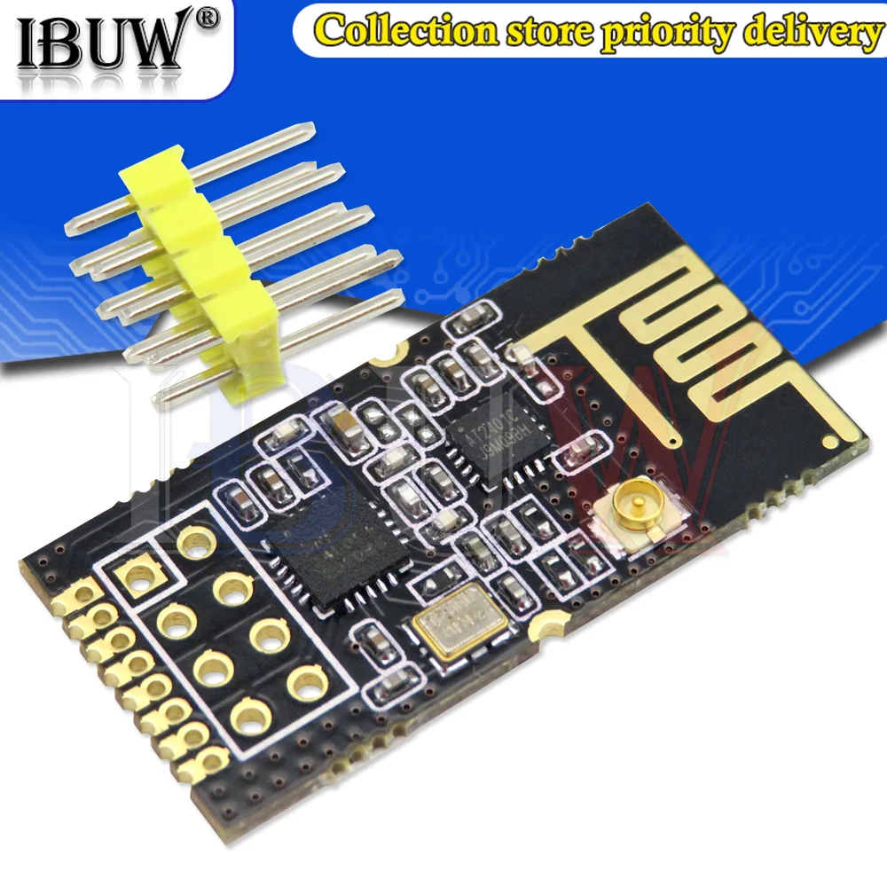 GT-24 Wireless Module 2.4G NRF24L01+PA+LNA Industrial Grade Digital Transmission Wireless Module 1100M Long Distance SMD