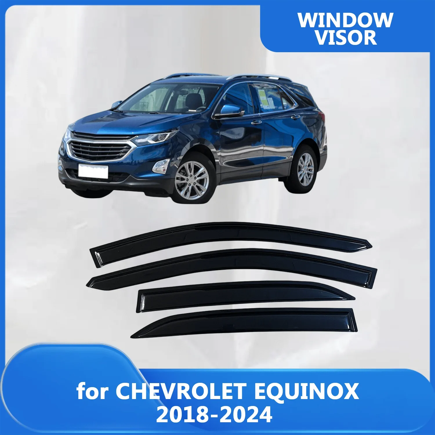 

Window Visor for CHEVROLET EQUINOX 2018 2019 2020 2021 2022 2023 2024 Wind Deflectors Rain Guards Door Visor Vent Shades Rain