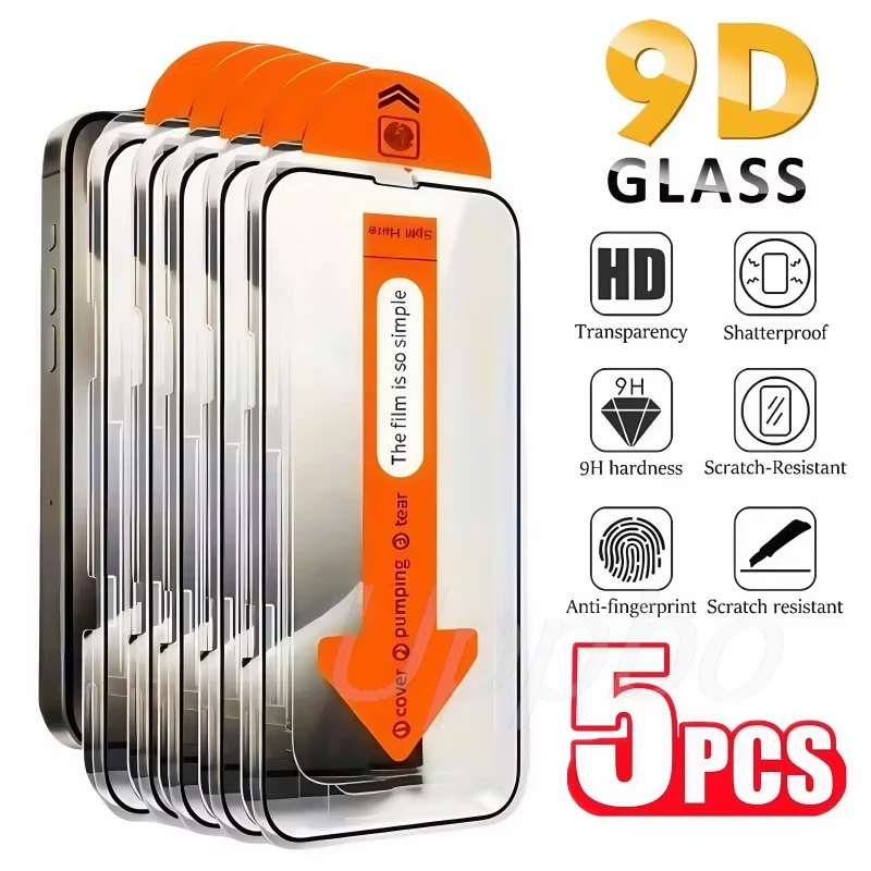 

5Pcs HD Glossy Screen Protector For Xiaomi 13T Pro 15T 14 14T 13 12T 11T 12Lite Mi 11X 11Lite 5G Dust freeTempered Glass Film