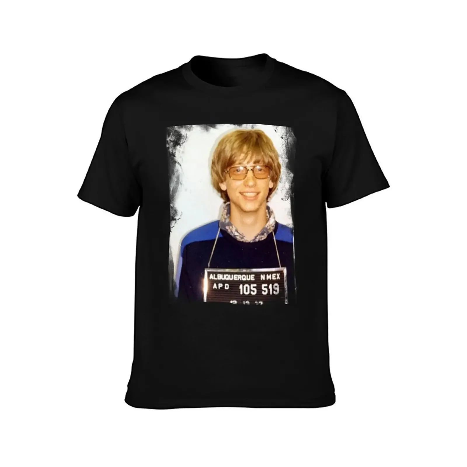 Bill Gates mugshot T-Shirt topping anime t shirts anime shirts men