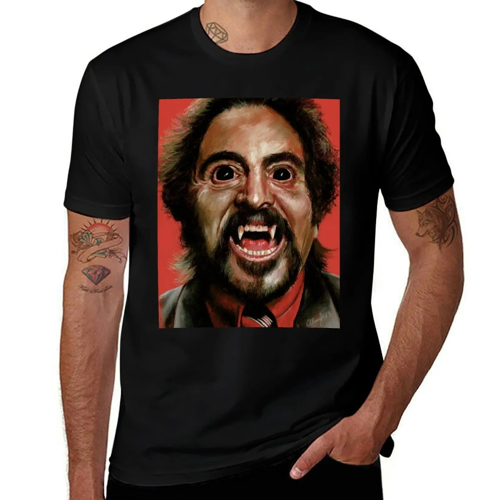 Tom Savini T-Shirt Light Athletic Short Sleeve Tee Shirt T-Shirt