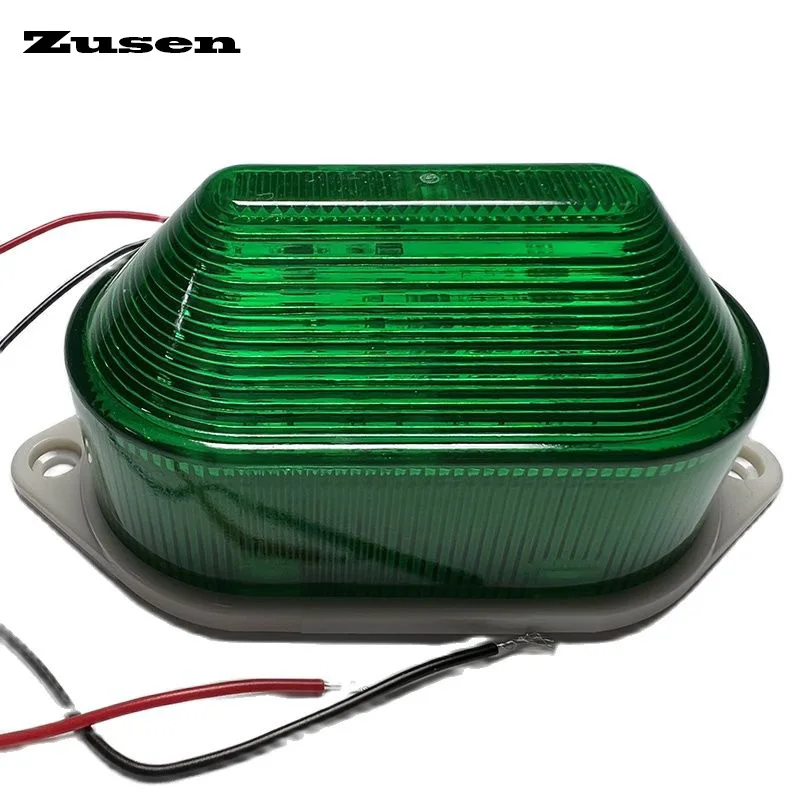 Zusen TB40 Xanh Màu 12V 24V 110V 220V An Ninh Báo Động Nhấp Nháy Cảnh Báo Tín Hiệu Đèn LED Nhỏ đèn Led