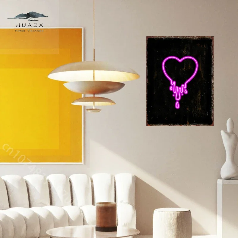 Neon Sign Gesture Metal Tin Sign Bar Pub Club Party Wall Decor Posters Home Hallway Living Room Bedroom Decoration Plaque Gift