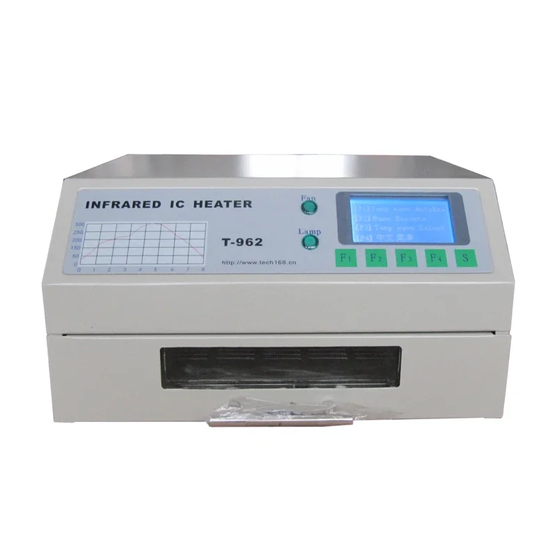 PUHUI T-962 Infrared IC Heater T962 Reflow Wave Oven 800W Soldering Machine 180 x 235mm for BGA SMD SMT Reworking PCB Repairing